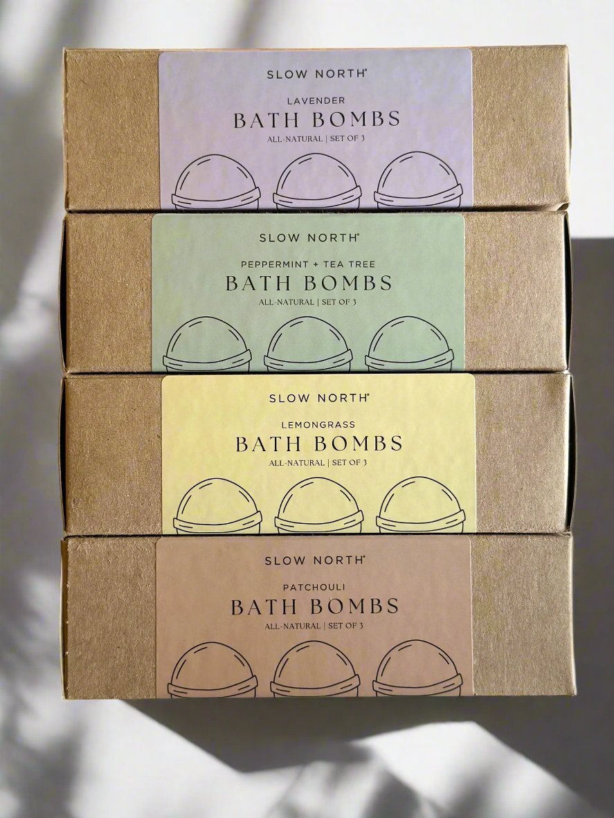 Natural Bath Bomb Set - Patchouli (Set of 3) Slow North