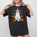 Ghost And Pumpkins Halloween Skeleton Ghost Funny Witch Aesthetic Meme Spooky Costume Comfort Colors Tee Refinery No. 1