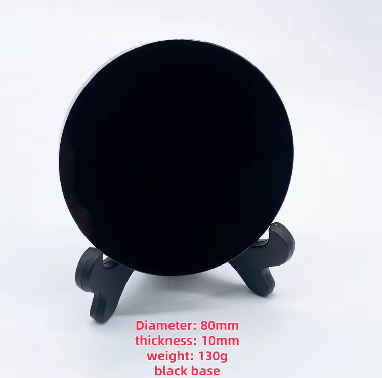 Black Obsidian Mirror Green Witch Creations