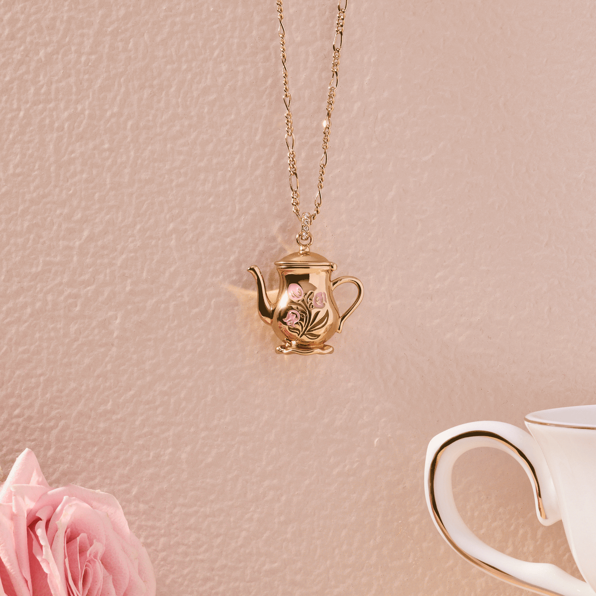 Tea Party Kettle Locket Pendant Necklace ALEX AND ANI