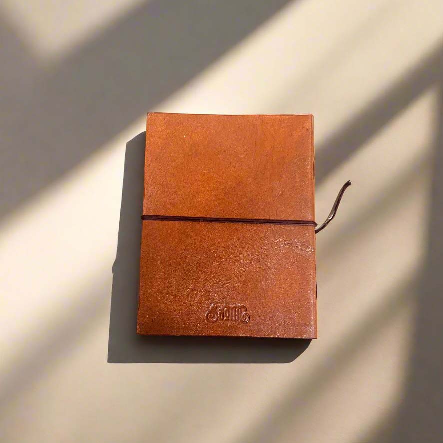 Plain Cover Leather Journal with Lined Pages Soothi