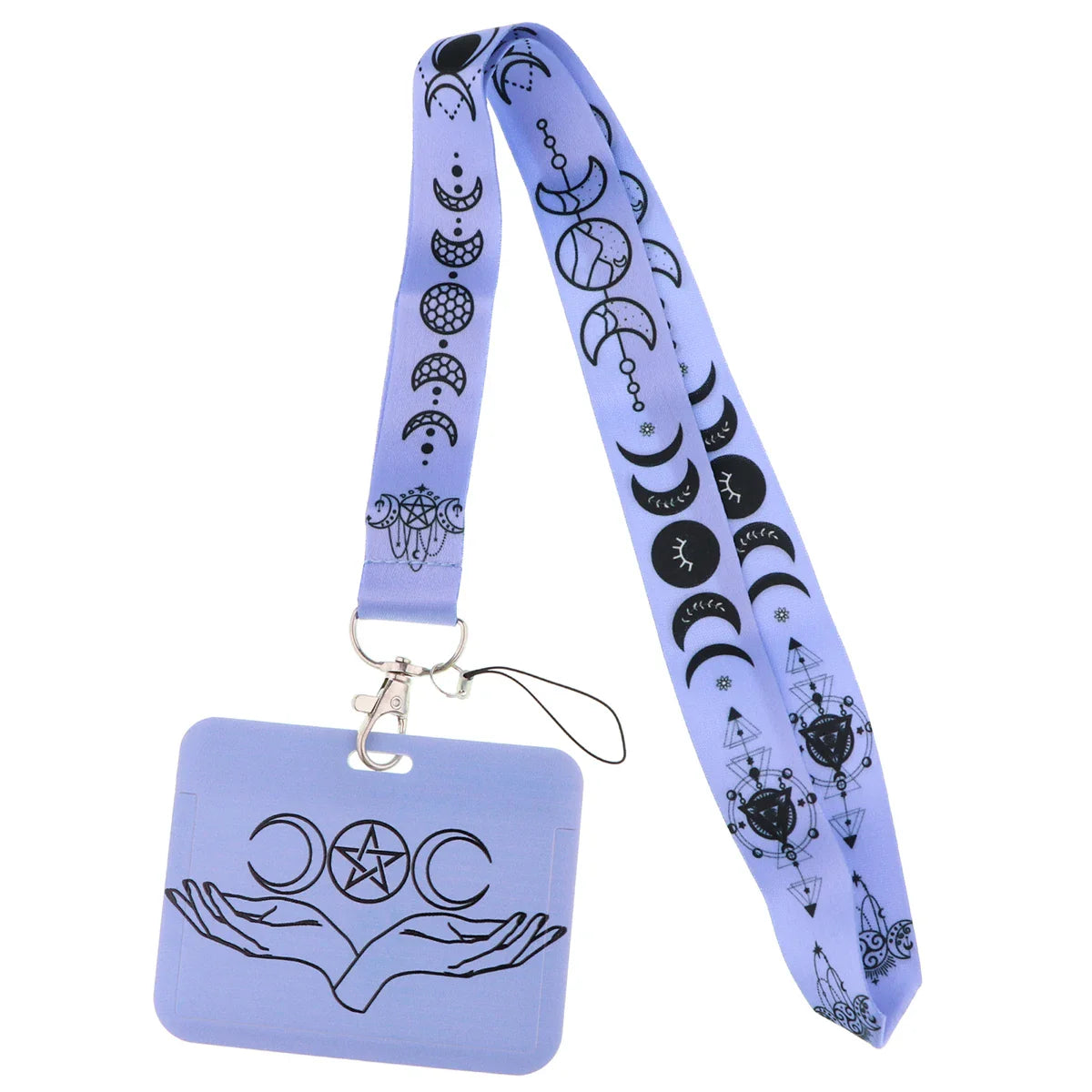 Witchy Lanyard Key Ring Badge Green Witch Creations