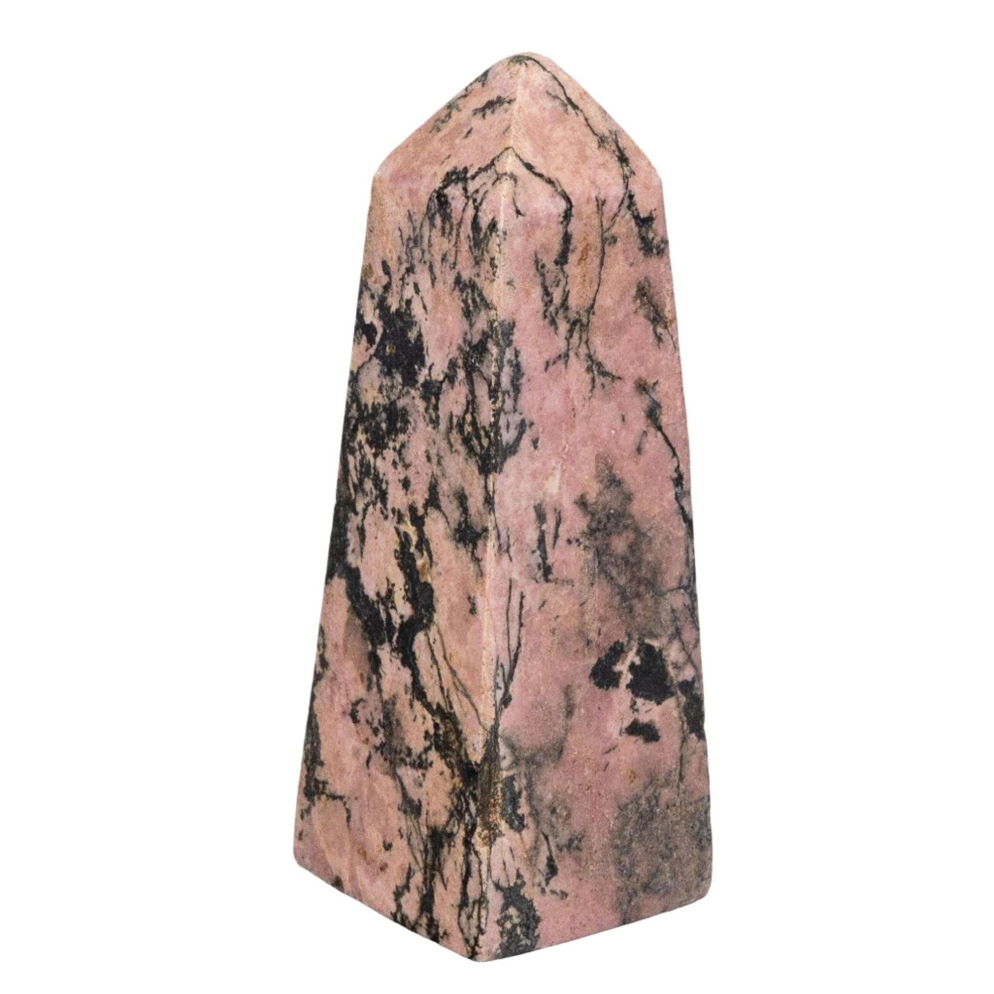 Rhodonite Crystal Tower Stone of Compassion and Healing Crystal Destiny