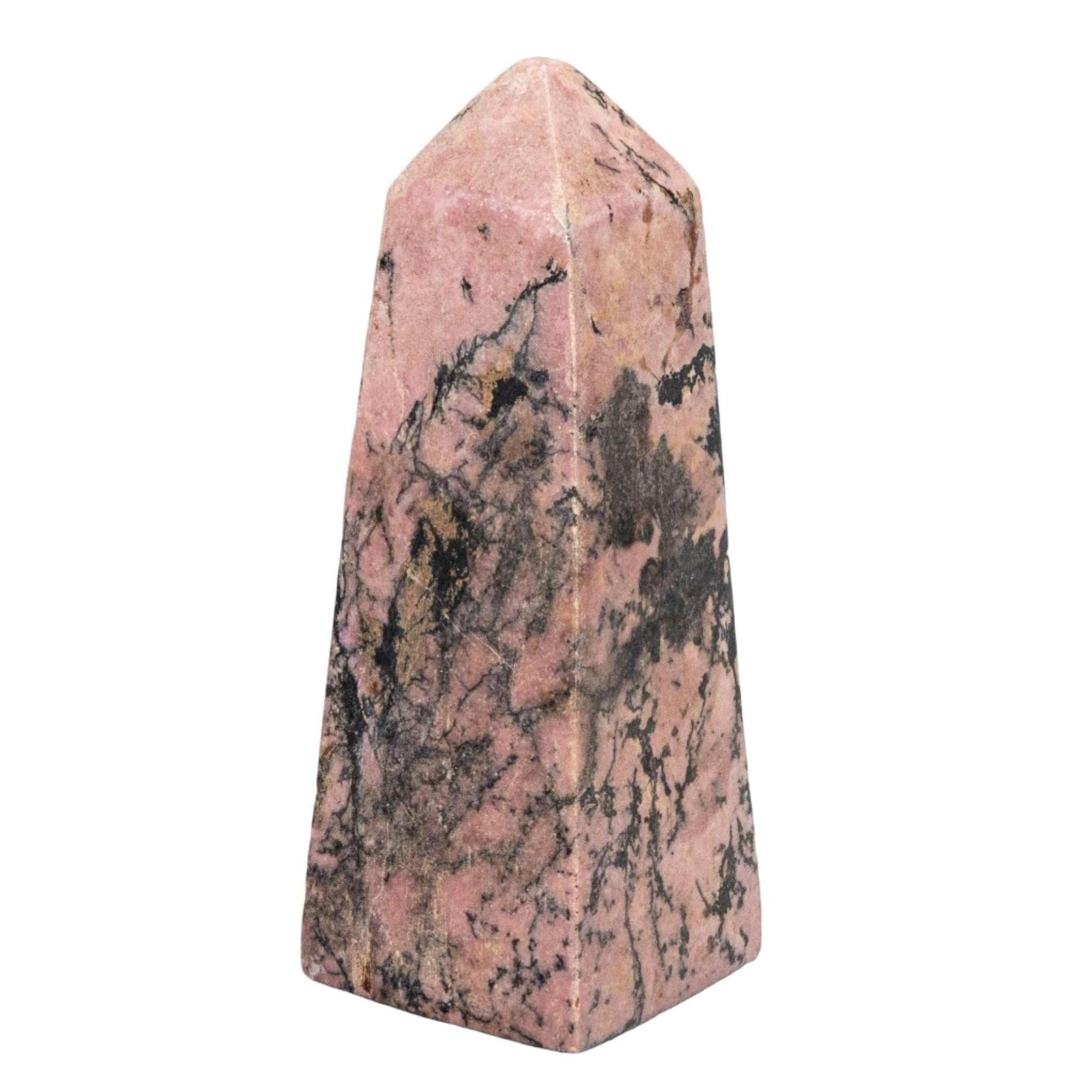 Rhodonite Crystal Tower Stone of Compassion and Healing Crystal Destiny