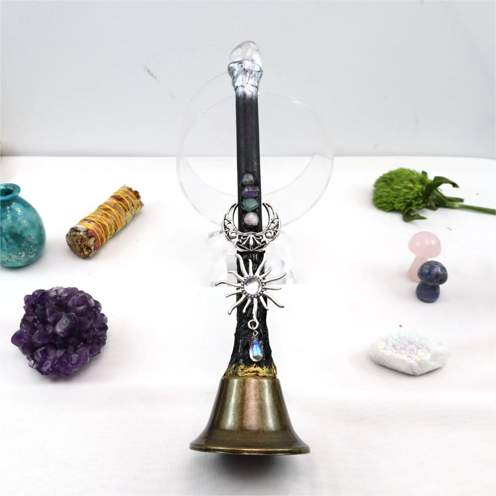 Crystal Charm Altar Bells Green Witch Creations