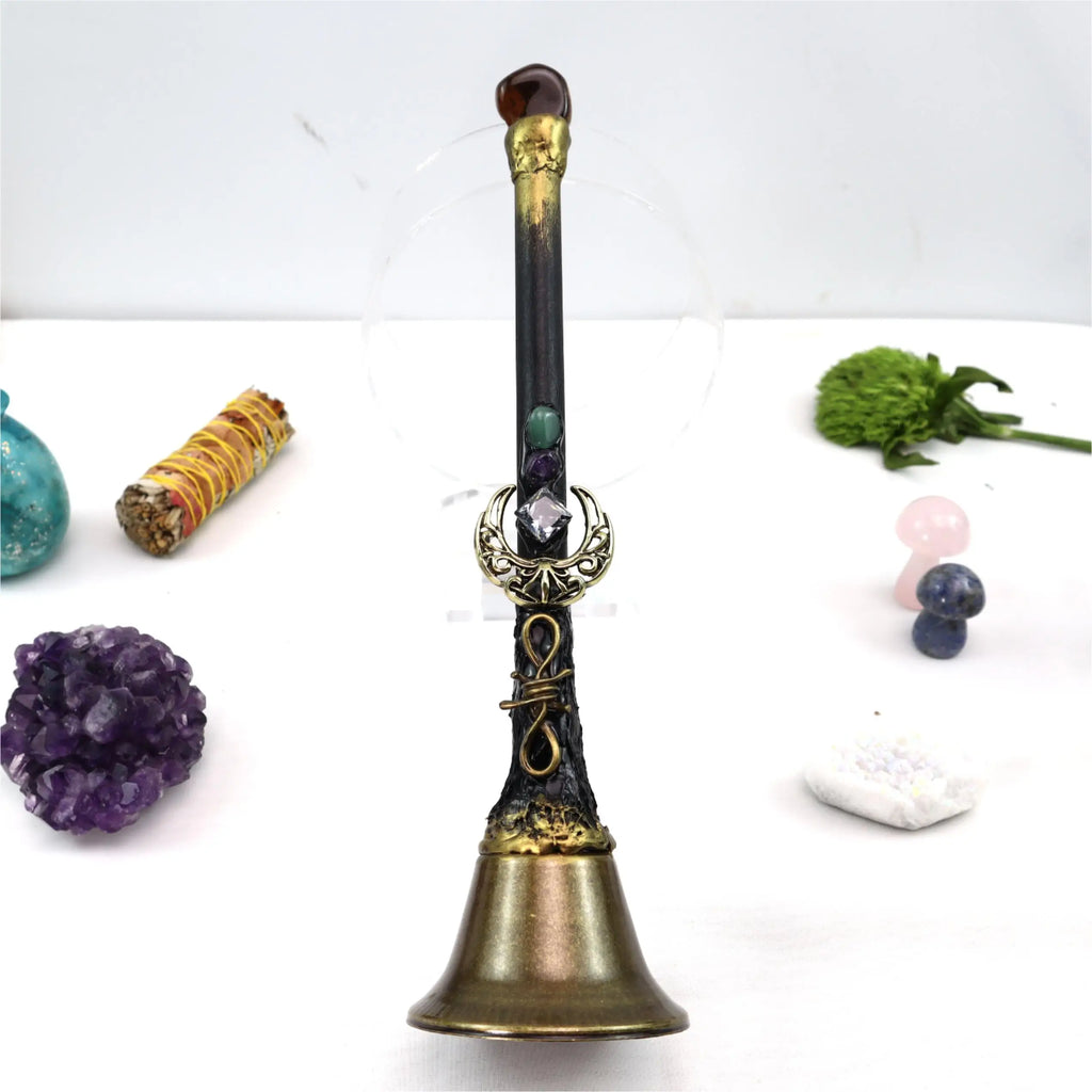 Crystal Charm Altar Bells Green Witch Creations