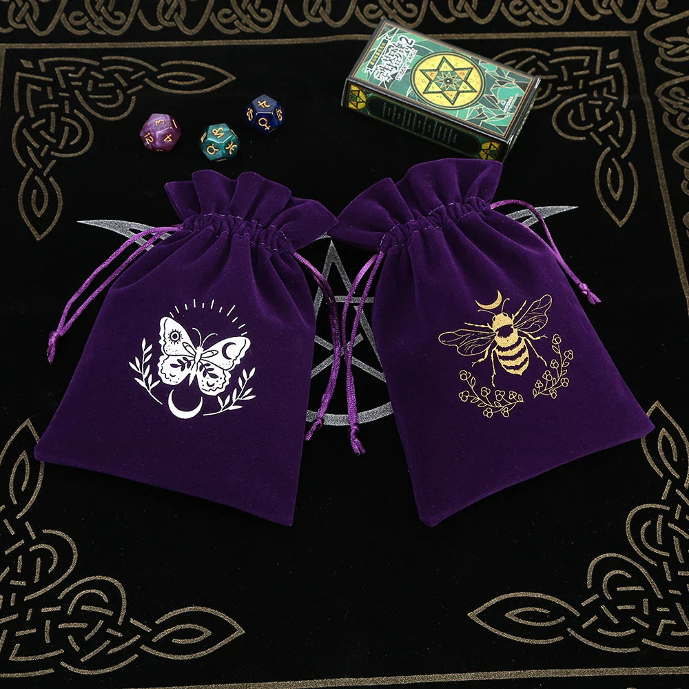 Witchy Purple Velvet Tarot Card Bags Green Witch Creations