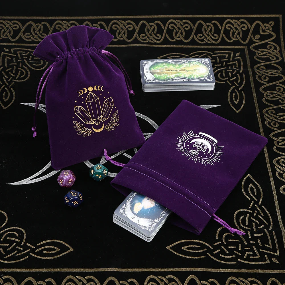 Witchy Purple Velvet Tarot Card Bags Green Witch Creations