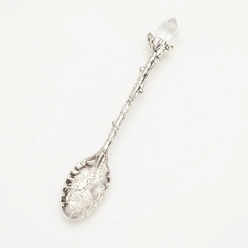 Clear Quartz Crystal Tea Spoons Green Witch Creations