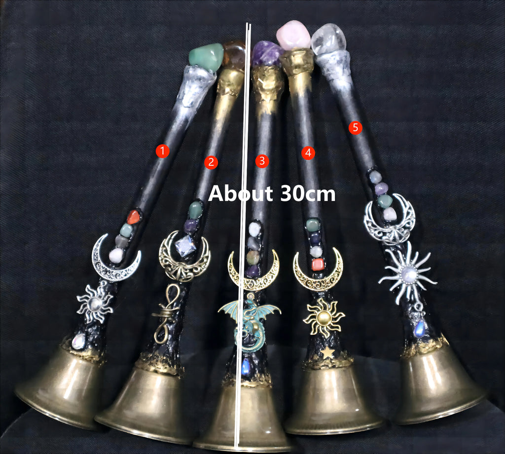 Crystal Charm Altar Bells Green Witch Creations