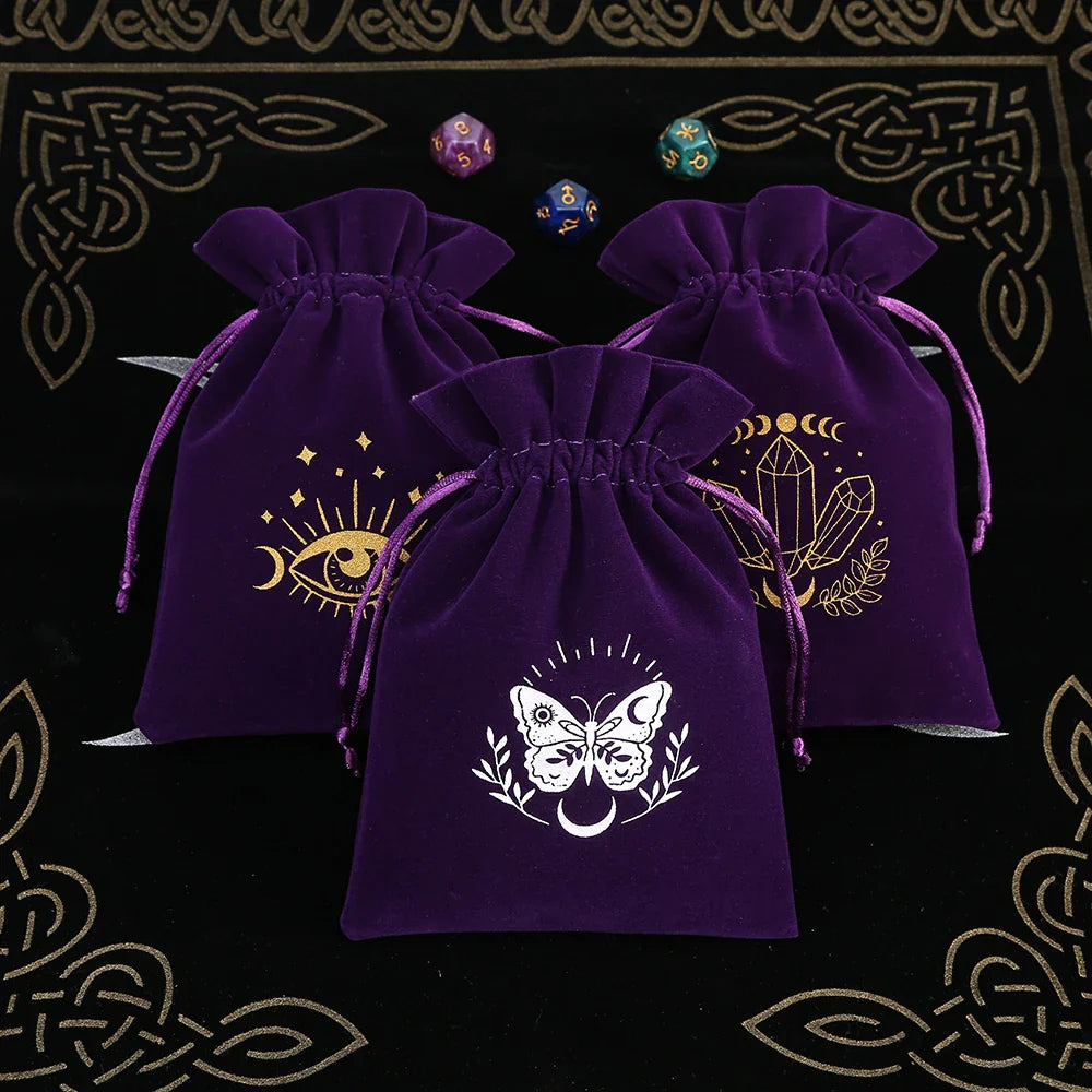 Witchy Purple Velvet Tarot Card Bags Green Witch Creations