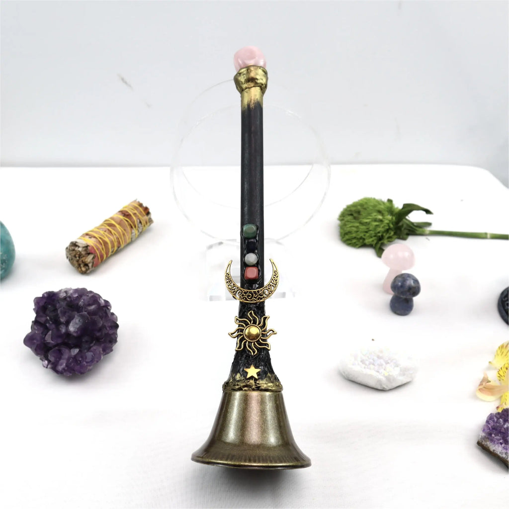 Crystal Charm Altar Bells Green Witch Creations