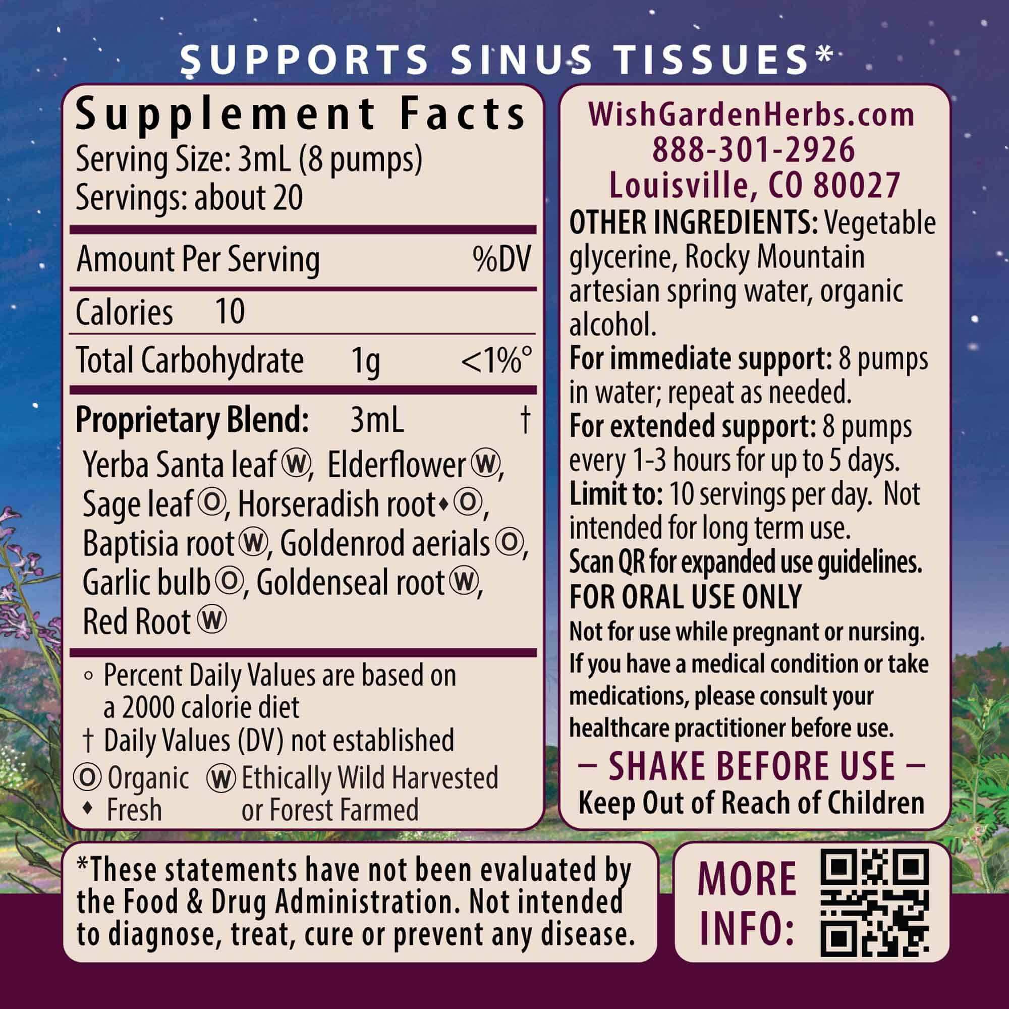 Kick-Ass Sinus, Move & Soothe WishGarden Herbs