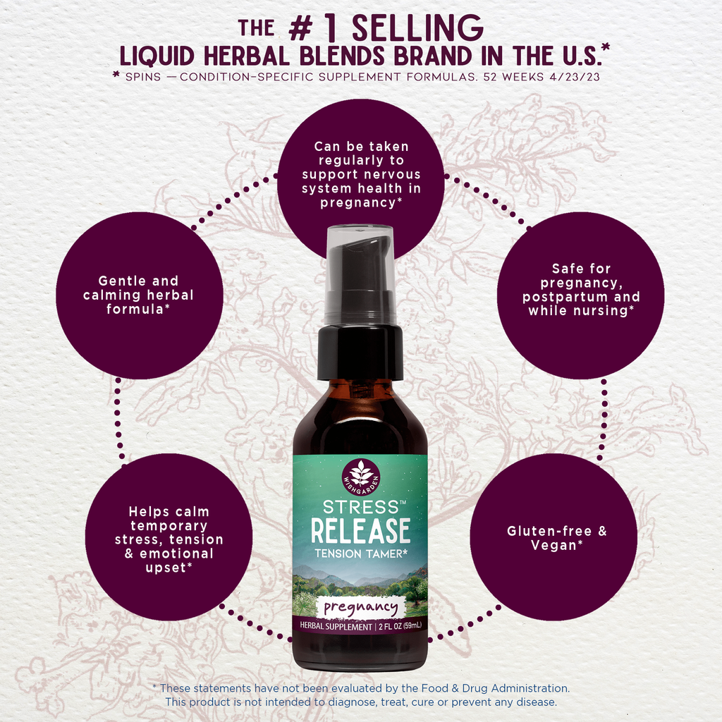 Stress Release, Tension Tamer for Pregnancy WishGarden Herbs