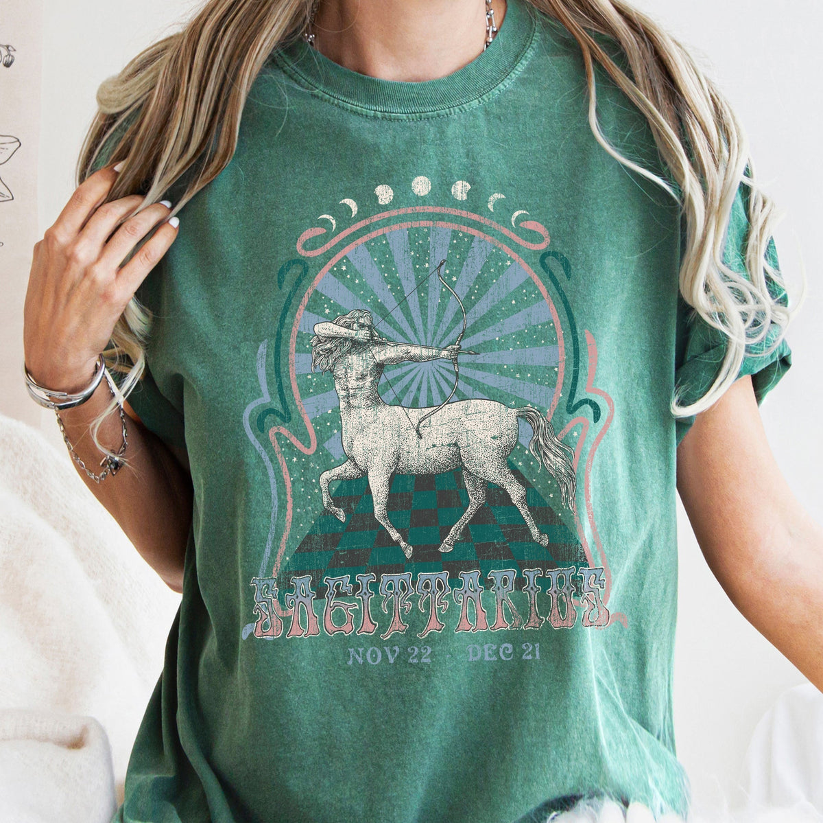 Sagittarius Zodiac Comfort Colors Tees, Horoscope, Astrology Refinery No. 1