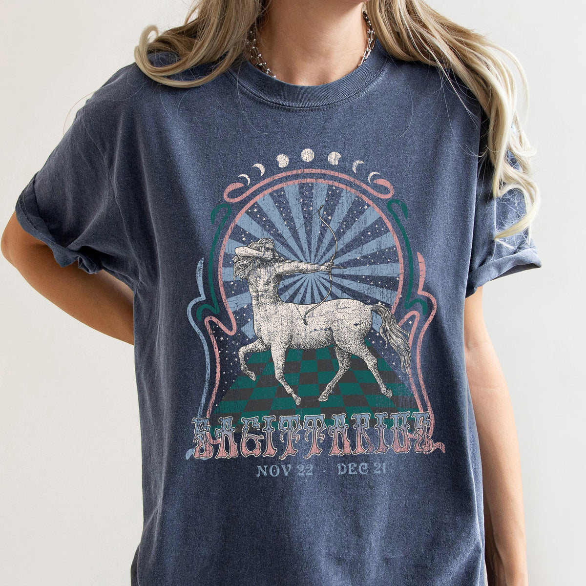 Sagittarius Zodiac Comfort Colors Tees, Horoscope, Astrology Refinery No. 1