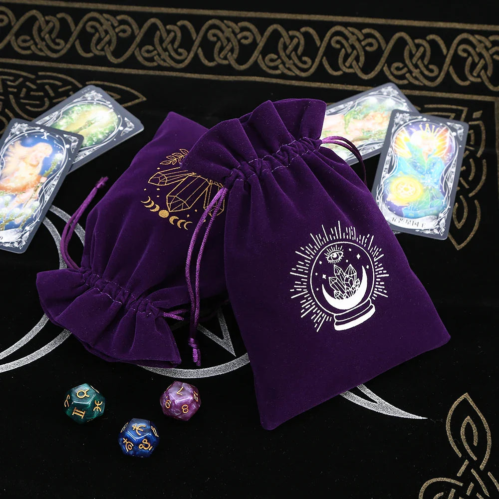 Witchy Purple Velvet Tarot Card Bags Green Witch Creations