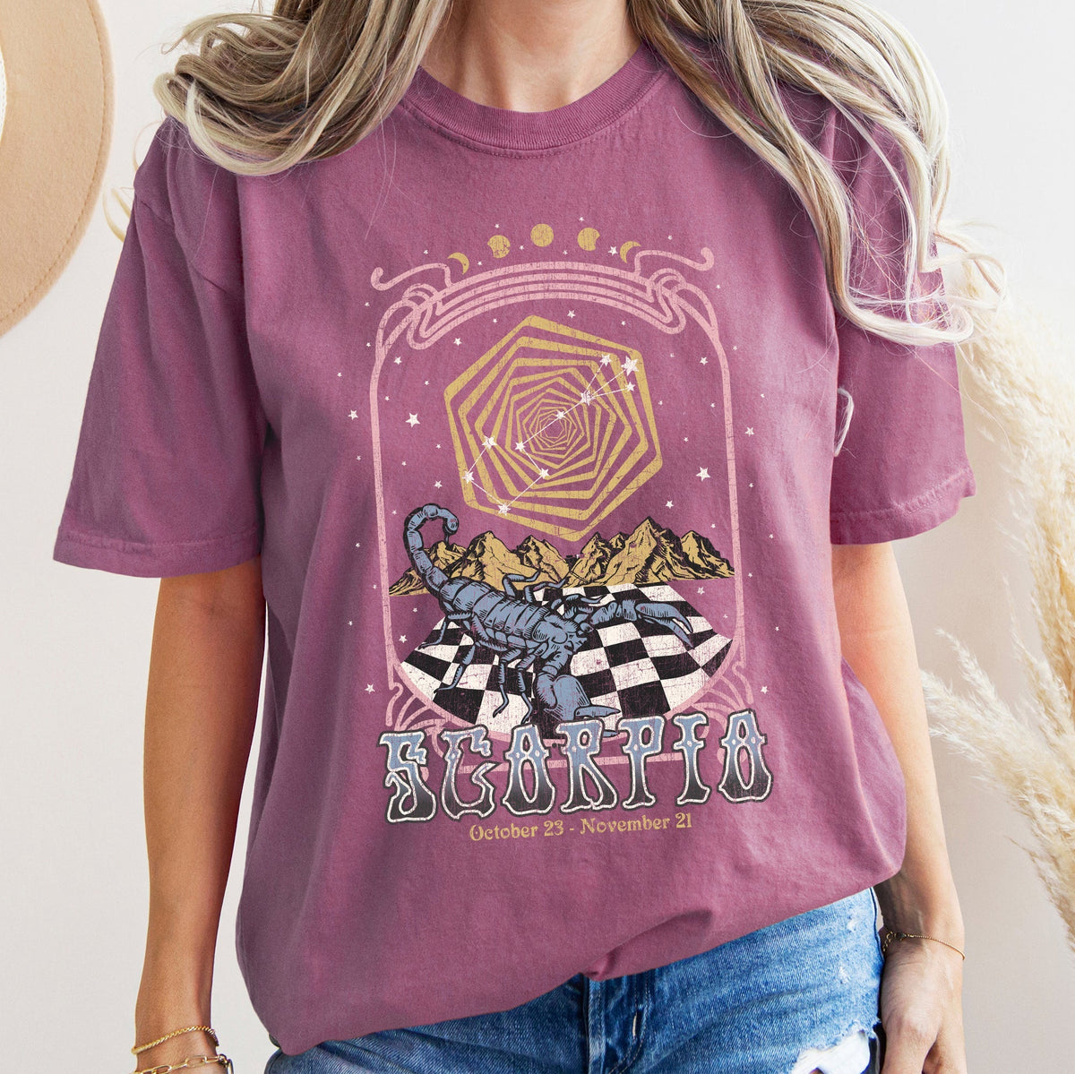 Scorpio Zodiac Comfort Colors Tees, Horoscope, Astrology Refinery No. 1