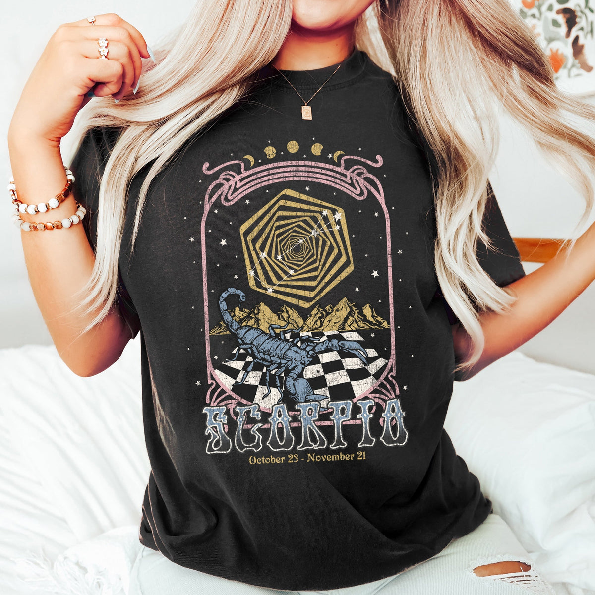 Scorpio Zodiac Comfort Colors Tees, Horoscope, Astrology Refinery No. 1