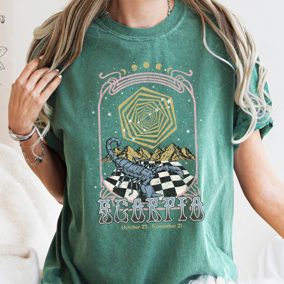 Scorpio Zodiac Comfort Colors Tees, Horoscope, Astrology Refinery No. 1