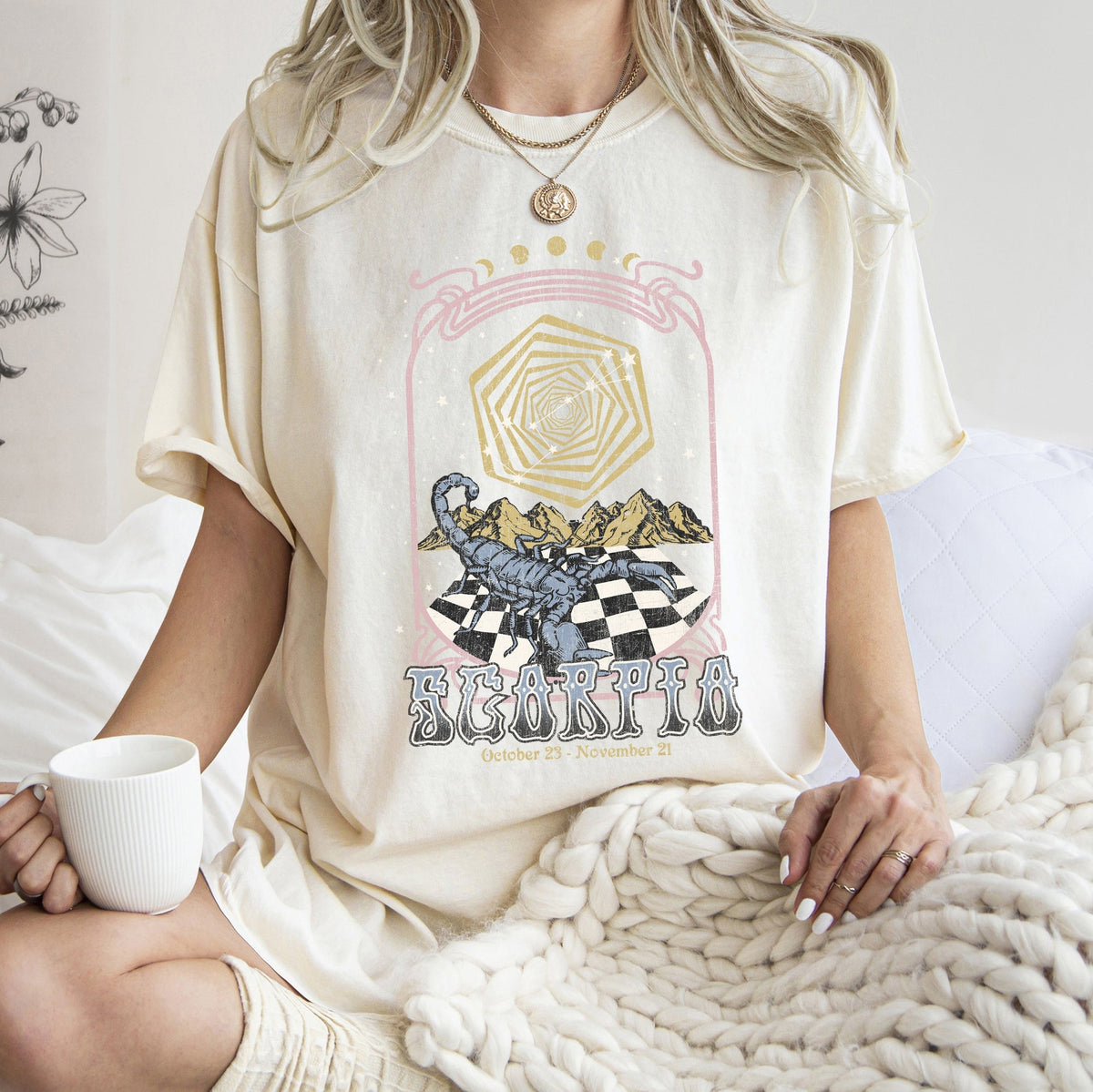 Scorpio Zodiac Comfort Colors Tees, Horoscope, Astrology Refinery No. 1