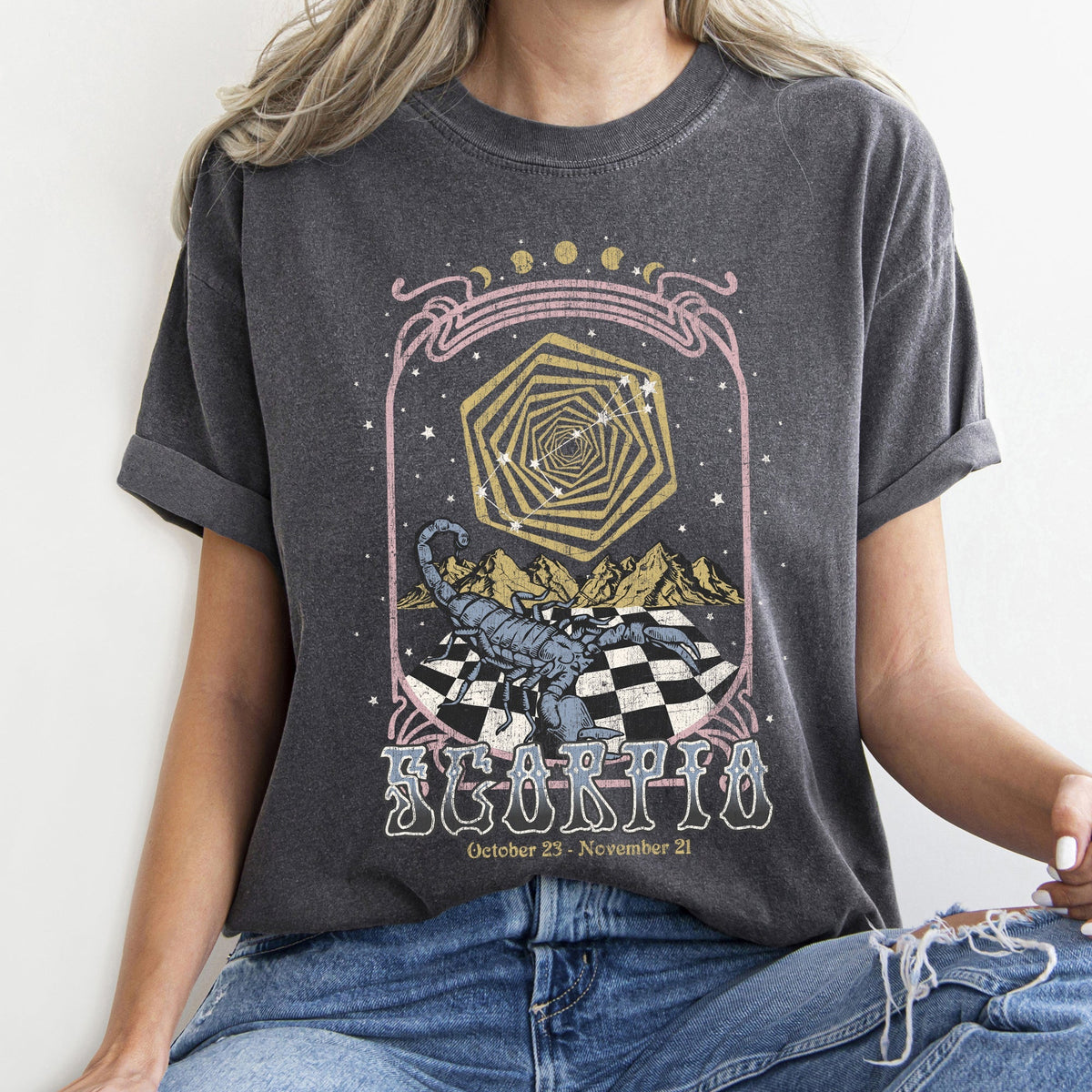 Scorpio Zodiac Comfort Colors Tees, Horoscope, Astrology Refinery No. 1