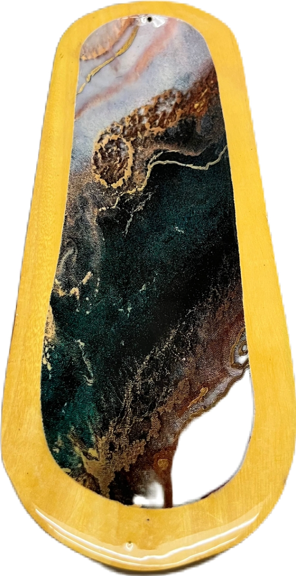 Handmade Wood Incense Burner Boat Sacred Crystals