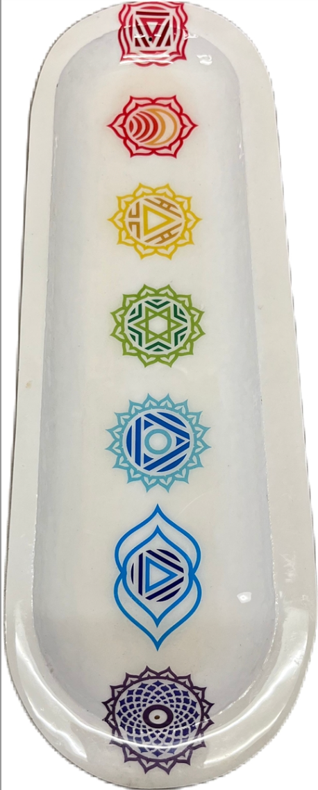 Handmade Wood Incense Burner Boat Sacred Crystals