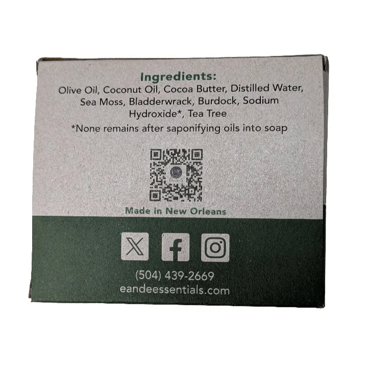 Sea Moss & Tea Tree Bar Soap E & E Essentials
