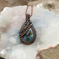 Sea Sediment Jasper Crystal Wire Wrap Pendant 2.25" Crystal Destiny