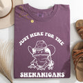 Shenanigans Frog Sheriff St Patrick's Day Shamrock Leprechaun Charm Comfort Colors Tee Refinery No. 1