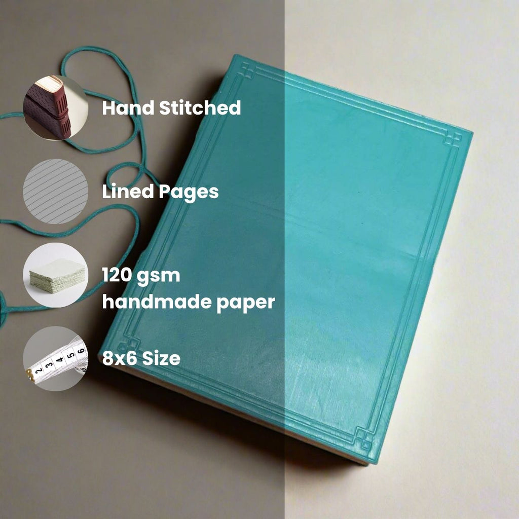 Plain Cover Leather Journal with Lined Pages Soothi
