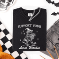 Support Your Local Witches, Frog, Halloween, Witch, Comfort Colors T-Shirt Refinery No. 1