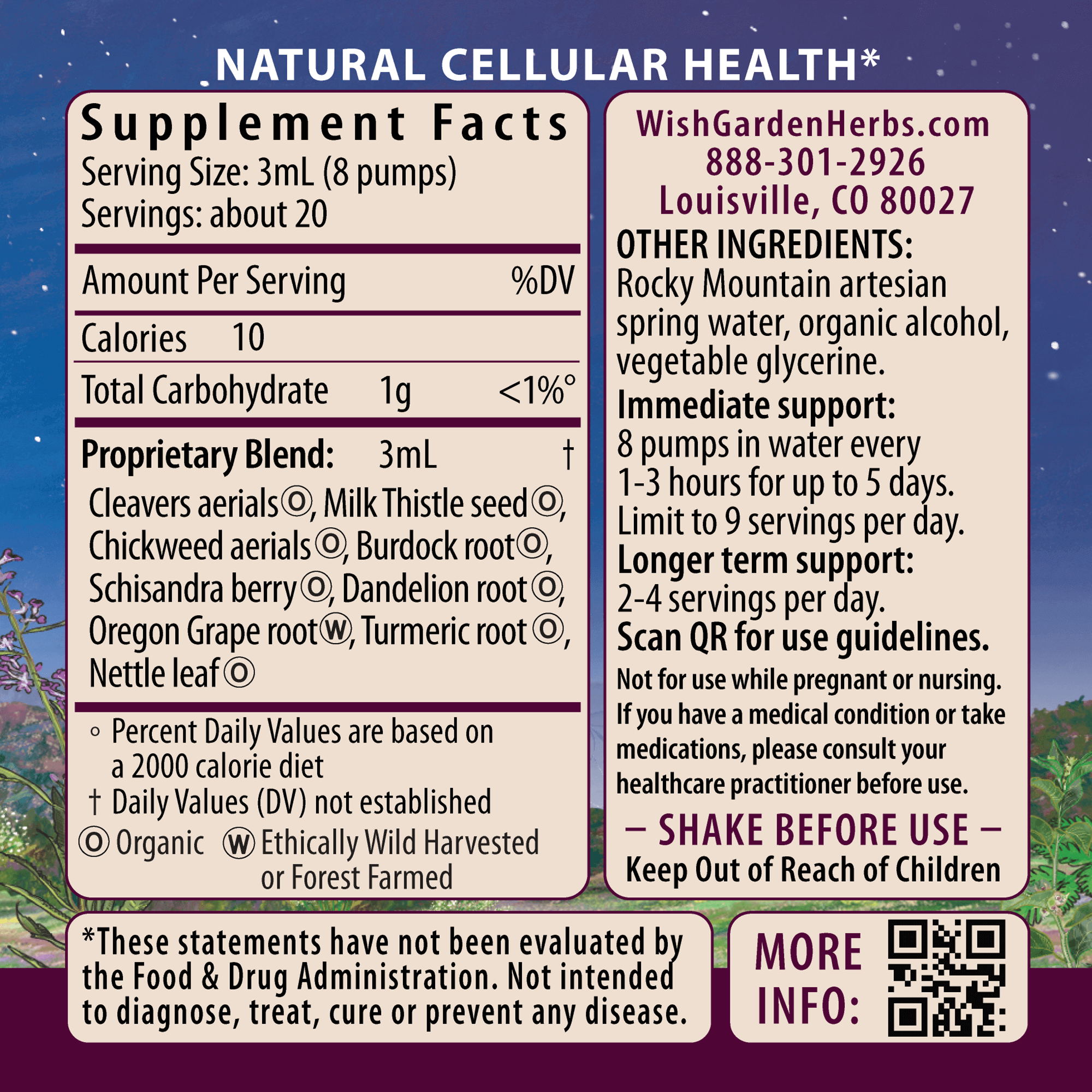 Deep Cleanse, Reset & Flourish WishGarden Herbs