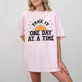 Take It One Day At A Time, Let Go, Mental Health, Self Care, Positivity, Sun, Stars, Tshirt Comfort Colors T-Shirt Refinery No. 1