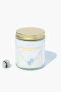 7.5oz. Crystal Candle - Rainbow Moonstone - Balance + Hope + Harmony Vibes Candles™