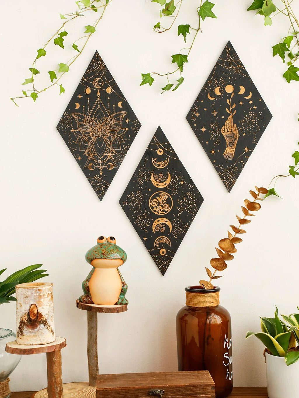 Moon Phase Wall Plaques Green Witch Creations