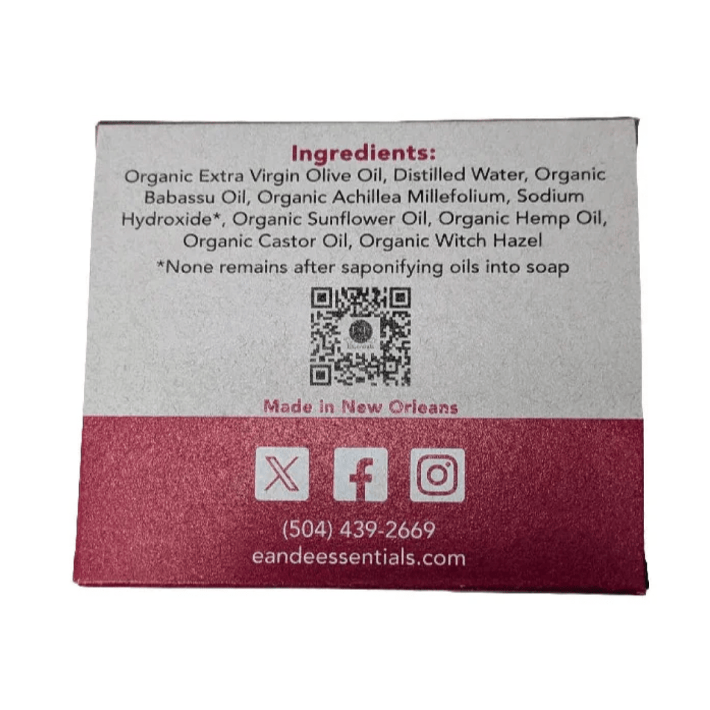 Yarrow & Witch Hazel Facial Bar Soap E & E Essentials