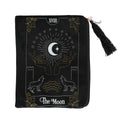 The Moon Black Velvet Zippered Tarot Card Bag Enchanted Jewelry & Gifts