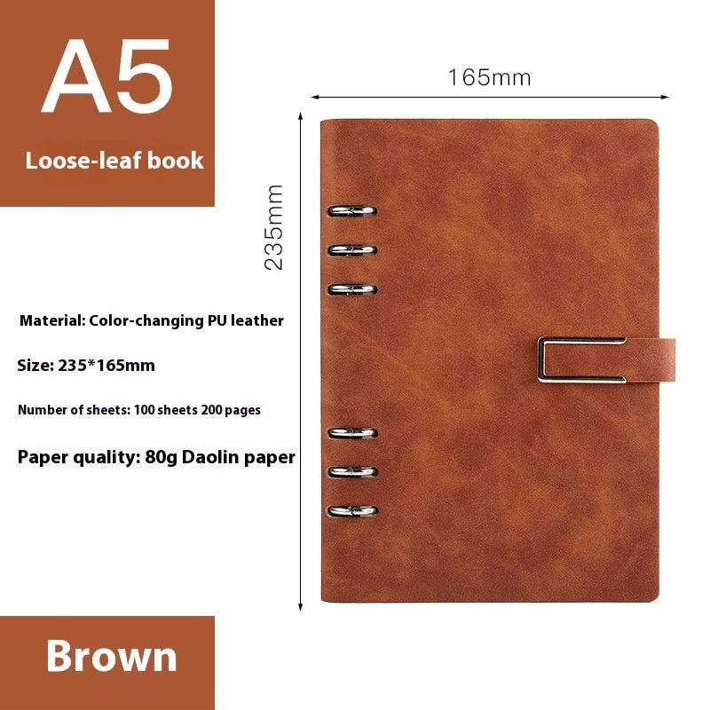 A5 Notebook Loose-leaf Removable Notepad Business Office Meeting My Store