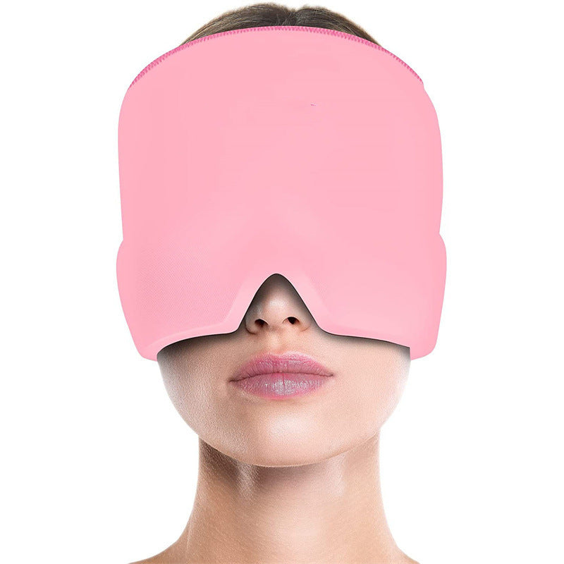 Migraine Relief Hat Cold Therapy Migraine Relief Products Comfortable Head Wrap Ice Pack Eye Mask For Puffy Eyes FLIPSTYLEZLLC