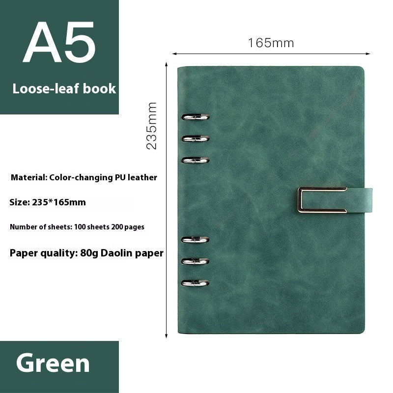 A5 Notebook Loose-leaf Removable Notepad Business Office Meeting My Store