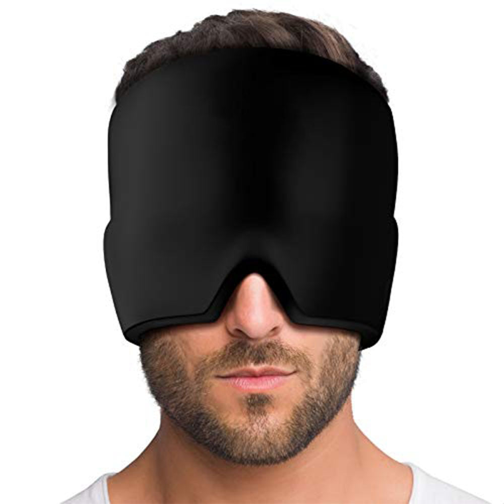 Migraine Relief Hat Cold Therapy Migraine Relief Products Comfortable Head Wrap Ice Pack Eye Mask For Puffy Eyes FLIPSTYLEZLLC