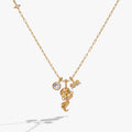 Aquarius Zodiac Charm Cluster Necklace ALEX AND ANI