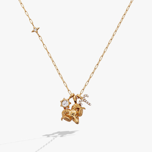 Aries Zodiac Charm Cluster Necklace ALEX AND ANI