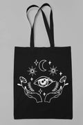 Gothic Alt Witchy Book Bag, Mystic Third Eye Witchy Metaphysics & Apothecary