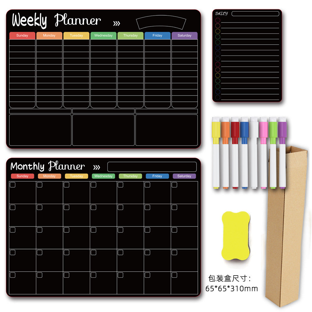 Calendar Magnetic White-board Wall Sticker Learning Schedule Refridgerator Magnets Message Board FLIPSTYLEZLLC