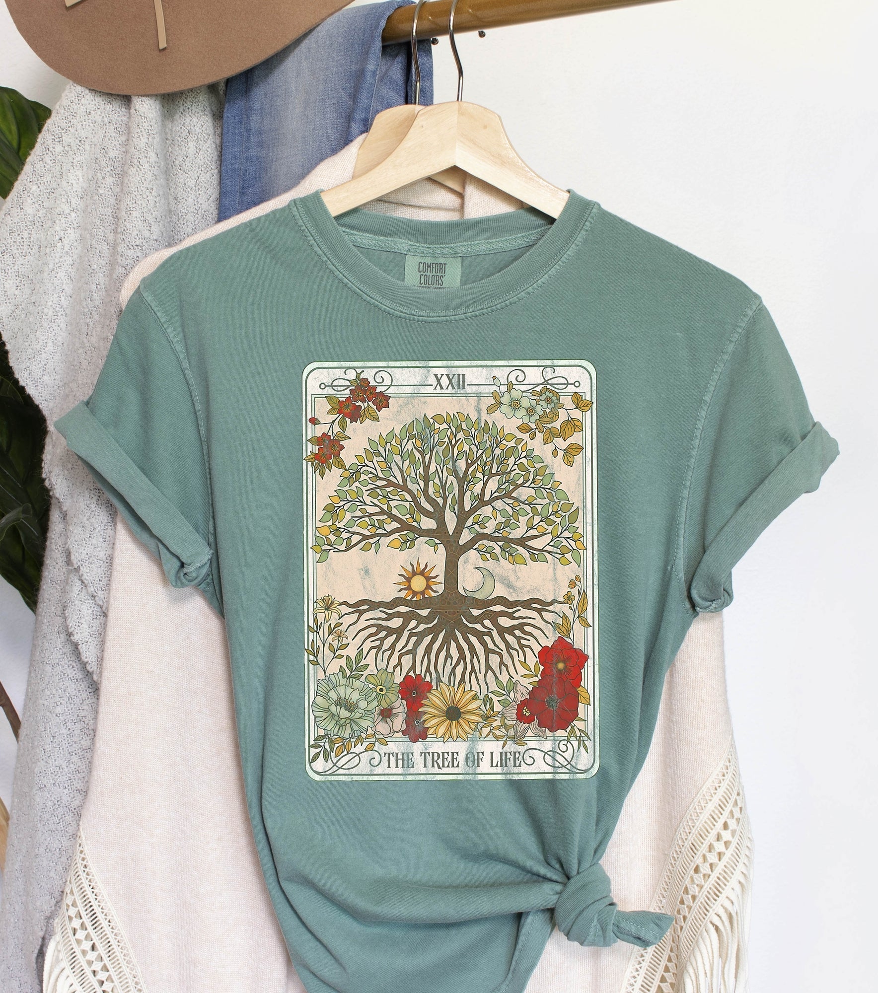 Tree Of Life Celestial Comfort Colors Tshirt Refinery No. 1