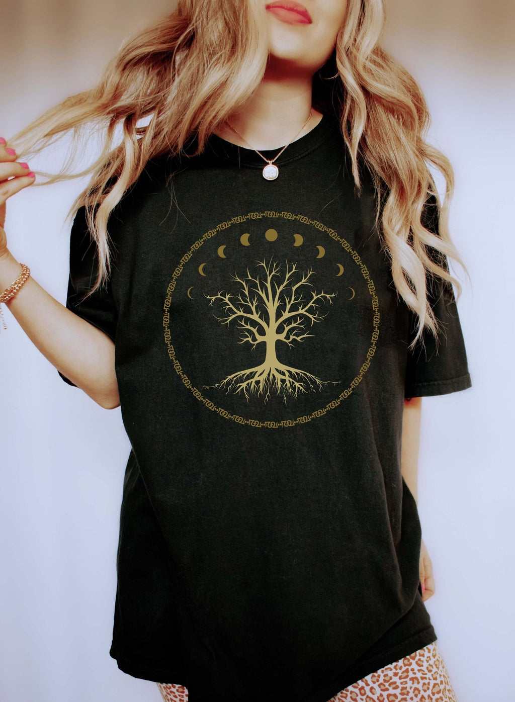 Tree of Life Circle Celestial Comfort Colors Tshirt Refinery No. 1