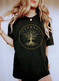 Tree of Life Circle Celestial Comfort Colors Tshirt Refinery No. 1